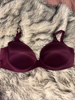 Victoria's Secret Plum Satin T-Shirt Bra